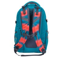 Wave Infinity Schulrucksack "Ombre Neon Orange and Bluebird"