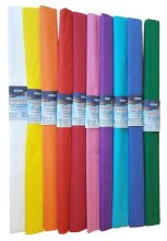 Stylex Krepppapier 50 x 250 cm 10er Pack sortiert