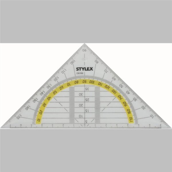 5x Stylex Geometrie-Dreieck 16 cm
