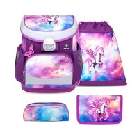 Belmil Mini-Fit ergonomisches Schulranzen-Set 4-teilig "Pegasus" mit Brustgurt