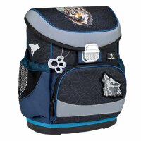 Belmil Mini-Fit ergonomisches Schulranzen-Set 4-teilig "Wolves Pack" mit Brustgurt