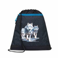 Belmil Mini-Fit ergonomisches Schulranzen-Set 4-teilig "Wolves Pack" mit Brustgurt