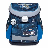 Belmil Mini-Fit ergonomisches Schulranzen-Set 4-teilig "Police" mit Brustgurt