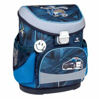 Belmil Mini-Fit ergonomisches Schulranzen-Set 4-teilig "Police" mit Brustgurt
