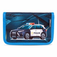 Belmil Mini-Fit ergonomisches Schulranzen-Set 4-teilig "Police" mit Brustgurt
