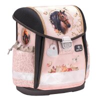 Belmil Classy ergonomisches Schulranzen-Set 4-teilig "Horse Chestnut" mit Brustgurt