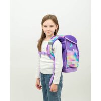 Belmil Classy ergonomisches Schulranzen-Set 4-teilig "Rainbow Color" mit Brustgurt