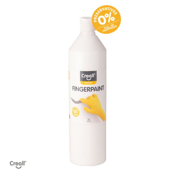 Creall Fingermalfarbe - Happy Ingredients, 750 ml - Weiss