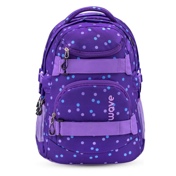 Wave Infinity Schulrucksack "Purple Dots"