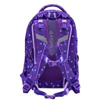 Wave Infinity Schulrucksack Set 3 tlg. "Purple Dots"