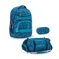 Wave Infinity Schulrucksack Set 3 tlg. "Jungle...