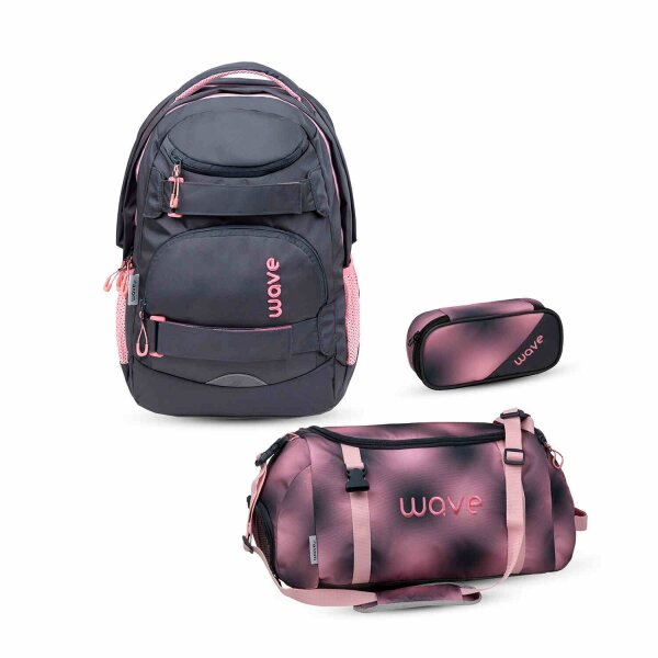 Wave Infinity Move Schulrucksack Set 3 tlg. "Pinky"