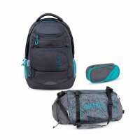 Wave Infinity Move Schulrucksack Set 3 tlg. "Grey...