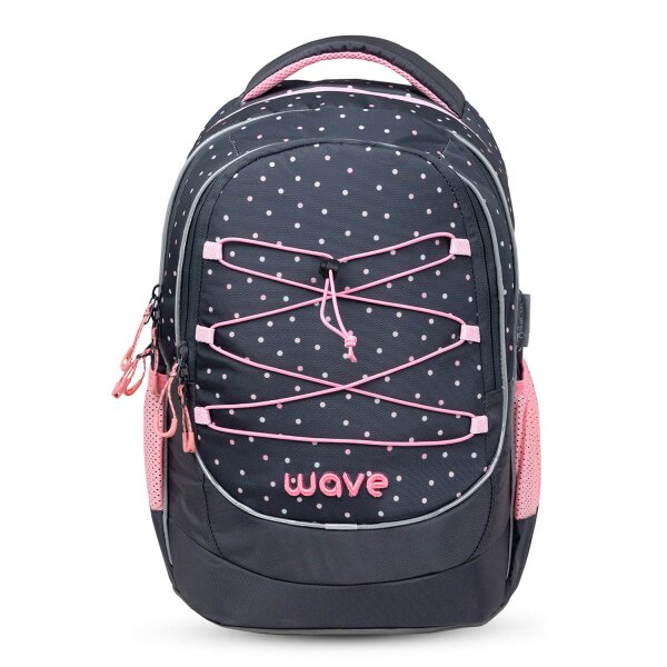 Wave Boost Schulrucksack "Dots Pinky"
