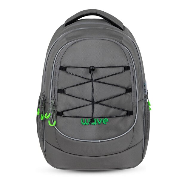 Wave Boost Schulrucksack "Lime Grey"