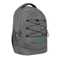 Wave Boost Schulrucksack "Lime Grey"