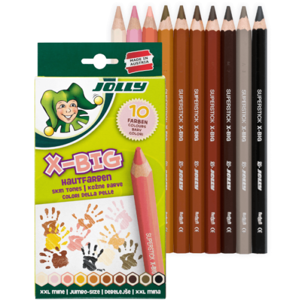 JOLLY X-BIG Buntstifte Hautfarbe 10 Stifte