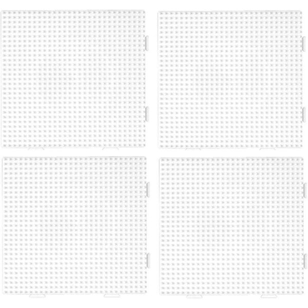 4 X Hama Midi Stiftplatte 234 - Quadrat (groß) Weiß