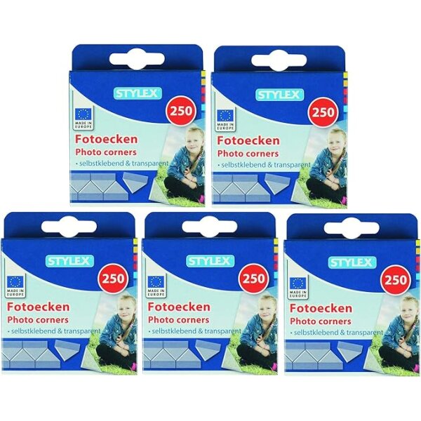 5 X Stylex Fotoecken - 750 Stück