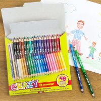 JOLLY Supersticks Crazy Buntstifte Farbig sortiert  24 Stück