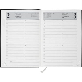 Stylex Buchkalender 2025 schwarz A5