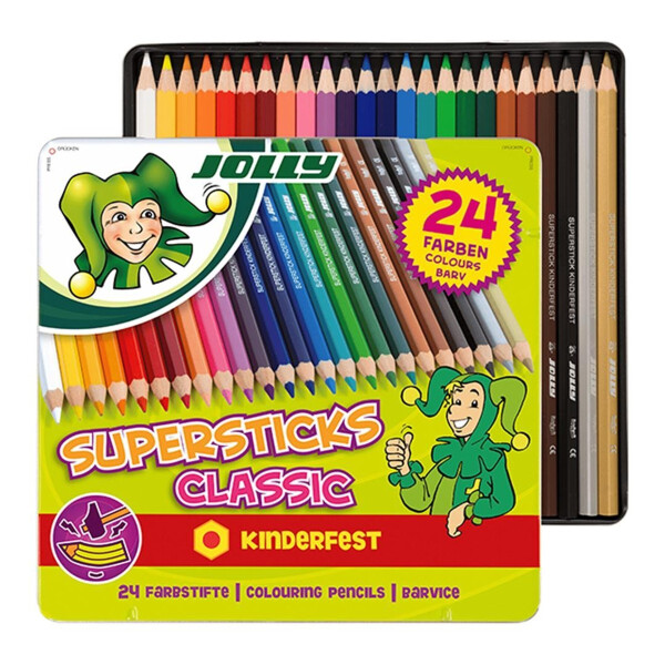 JOLLY Sechskant-Buntstifte Supersticks Classic 24er