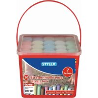 Stylex Straßenmalkreide 20 Stangen Eickigen Eimer