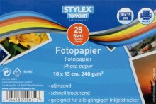 Stylex Fotopapier 10 x 15 cm, 25 Blatt - Ausverkauf