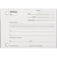 Stylex Quittungsblock 2x40 Blatt DIN A6 selbstdurchschreibend