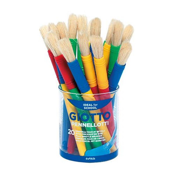 Lyra GIOTTO Maxi Brush Pinsel für Kinder Pennellotti 20 Stück