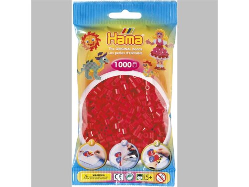 Hama 1000 Midi Bügelperlen - Rot