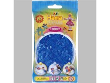 Hama 1000 Midi Bügelperlen - Transparent-Blau