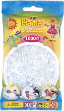 Hama 1000 Midi Bügelperlen - Transparent-Weiß