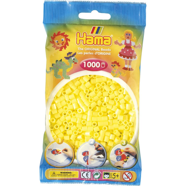 Hama 1000 Midi Bügelperlen - Pastell-Gelb