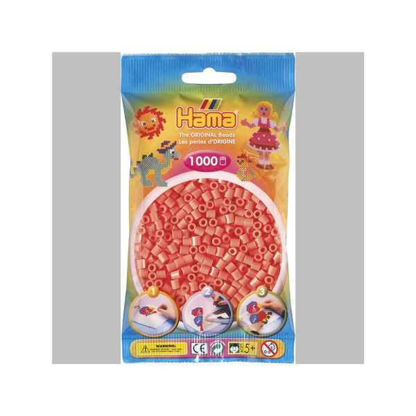 Hama 1000 Midi Bügelperlen - Pastell-Rot