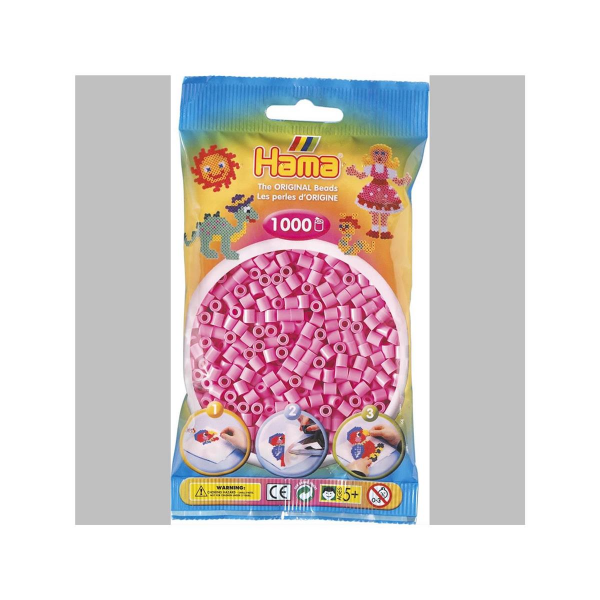 Hama 1000 Midi Bügelperlen - Pastell-Pink