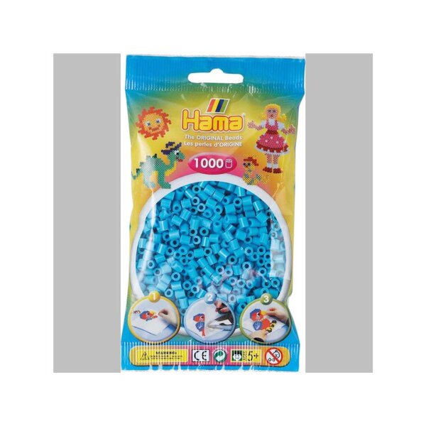 Hama 1000 Midi Bügelperlen - Azurblau