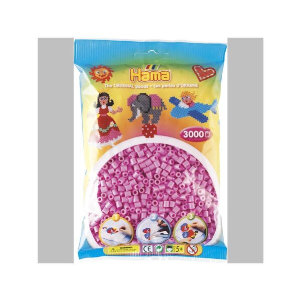 Hama 3000 Midi Bügelperlen - Pastell-Pink