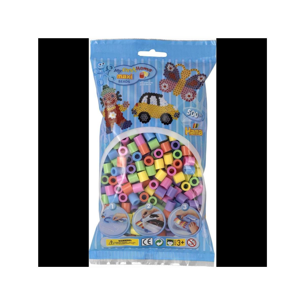 Hama Maxi Bügelperlen 500st- 8471  Pastell Mischung