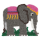 Hama Stiftplatte für Midi Bügelperlen, Elefant