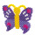 Hama Stiftplatte für Maxi Bügelperlen, Schmetterling