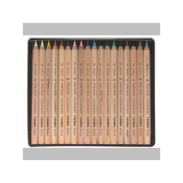 LYRA Farb-Riesen 18 Farbstifte natur Metalletui