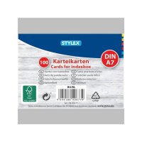 Stylex Karteikarten DIN A7 100er Packung