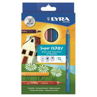 LYRA 12 Super FERBY Farbstifte lackiert