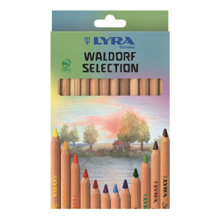 LYRA 12 Super FERBY Farbstifte natur Waldorf Selection