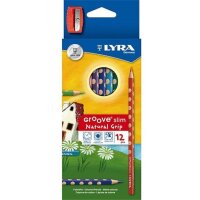LYRA 12 Groove Slim Farbstifte inkl. Spitzer