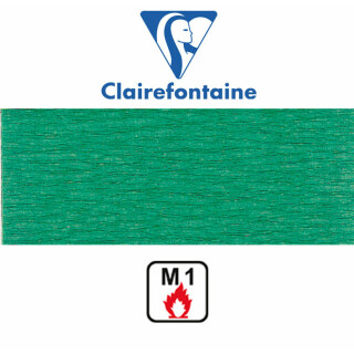 Clairefontaine Krepppapier 50 x 250 cm feuerfest 10er Pack, Grün