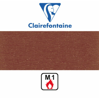 Clairefontaine Krepppapier 50 x 250 cm feuerfest 10er Pack, Braun