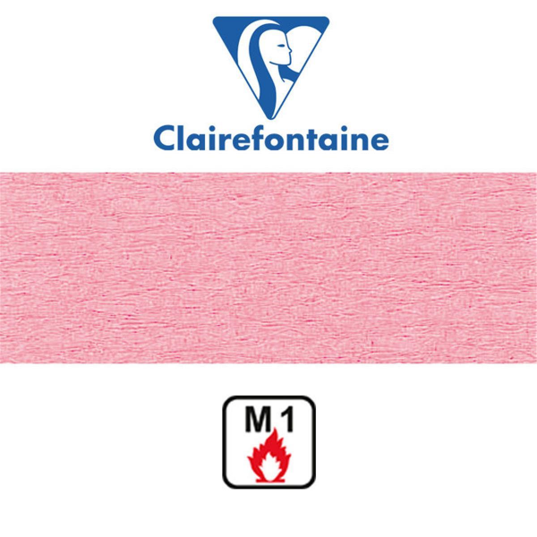 Clairefontaine Krepppapier 50 x 250 cm feuerfest 10er Pack, Rosa