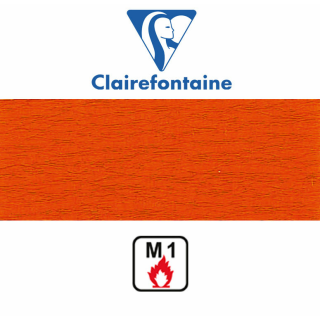 Clairefontaine Krepppapier 50 x 250 cm feuerfest 10er Pack, Orange